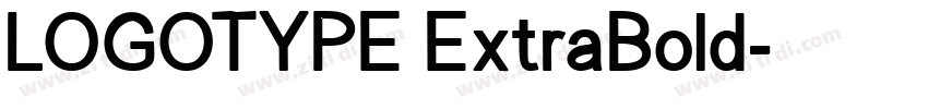 LOGOTYPE ExtraBold字体转换
